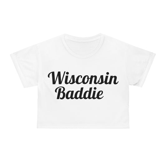 Wiscousin Baddie Crop Tee